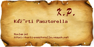 Kürti Pasztorella névjegykártya